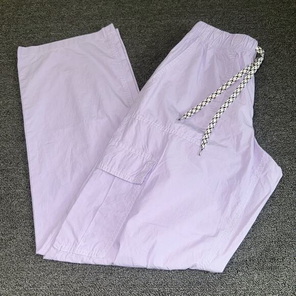 aerie Pants - American Eagle Aerie Good Day Wide Leg Pant Women’s XS Lavender Drawstring Waist